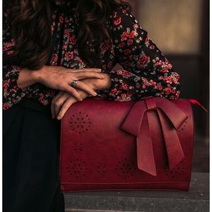 Red Laptop Bag for Women